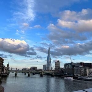 River view of the Shard from the bridge