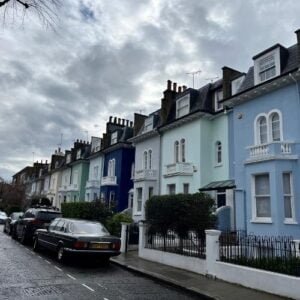blue houses notting hill London