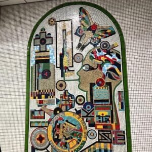 mosaic in tube station London