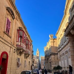 random street in Mdina Malta