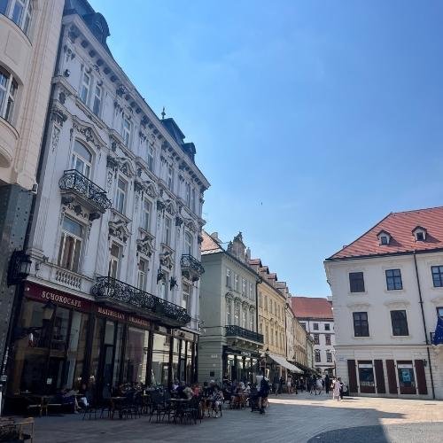 Beautiful buildings in Bratislava