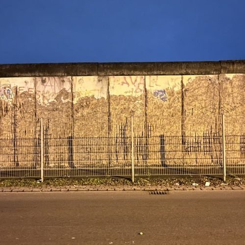 Berlin Wall fragment with graffiti